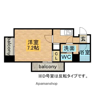 リエス鶴舞WEST TOWER【8階】の間取り