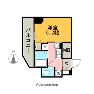 ヒルズ・フドー【7階】の間取り