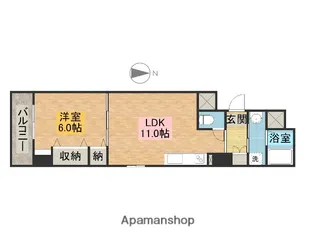 ボワ・ド・ブローニュ【2階】の間取り