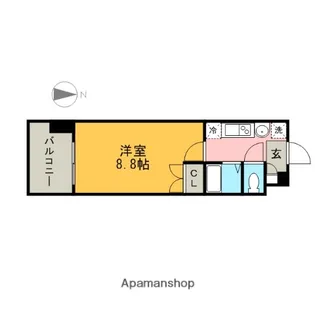 パルティール神宮前【5階】の間取り