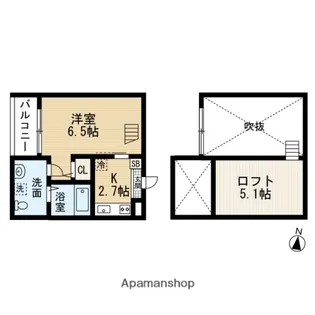 アネックス鶴舞【2階】の間取り