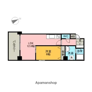 タカマツレジデンス鶴舞公園【8階】の間取り