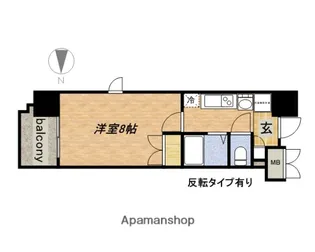 1Kの間取り画像