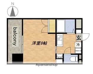 1Kの間取り画像