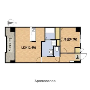 セントラルコート千代田【9階】の間取り