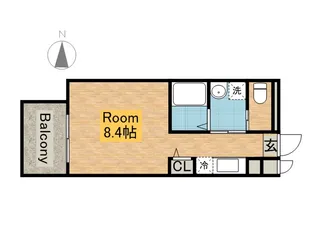 ピーステン名駅南【2階】の間取り