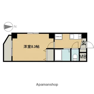 サンライズ新金山【5階】の間取り