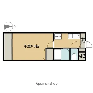 サンライズ新金山【6階】の間取り