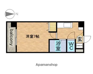 パークフラッツ金山【12階】の間取り