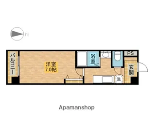 パークフラッツ金山【3階】の間取り
