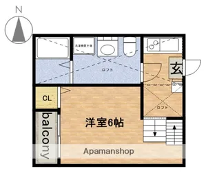HUMMING LIFE新栄【2階】の間取り