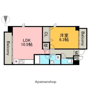ファインコート【8階】の間取り