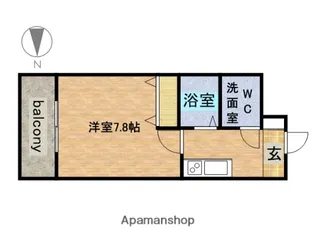 フロンティアタワー名駅南(旧CITY SPIRE 名駅南)【7階】の間取り