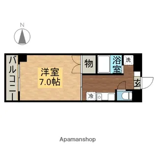 SPACE DUKE【6階】の間取り