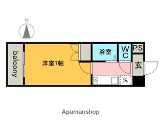 レジデンスフクザワⅡ【8階】の間取り