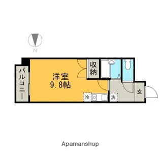 エステイタスAS−17【3階】の間取り