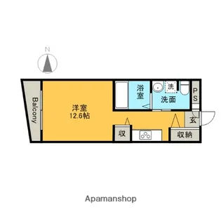 ベルドミール橘【3階】の間取り