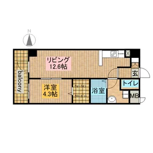 フォレシティ栄【8階】の間取り