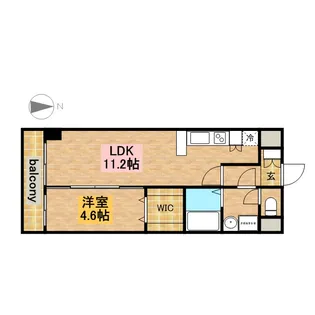 フォレシティ新栄【5階】の間取り