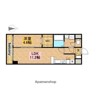 フォレシティ新栄【9階】の間取り