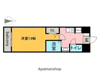 ソレーユ松原【1階】の間取り
