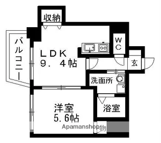 ヒルズ新栄【8階】の間取り
