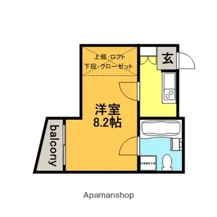 CASA QUINTO(カーサクイント)【4階】の間取り