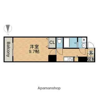 プロシード千代田【10階】の間取り