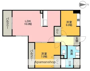 S−FORT西郊通【2階】の間取り