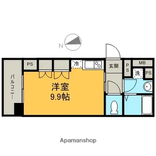 グランエターナ名古屋鶴舞【3階】の間取り