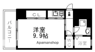 グランエターナ名古屋鶴舞【10階】の間取り