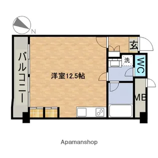 サンプラザ金山【8階】の間取り