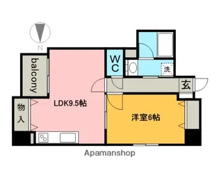 アルカサール【2階】の間取り