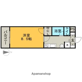 LUMINOUS東別院(旧S−FORT東別院)【9階】の間取り