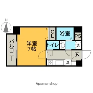 アクティ白鳥【3階】の間取り