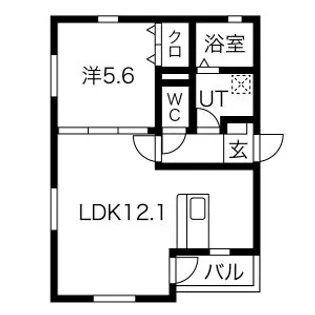 グランフォーレ黒川【3階】の間取り