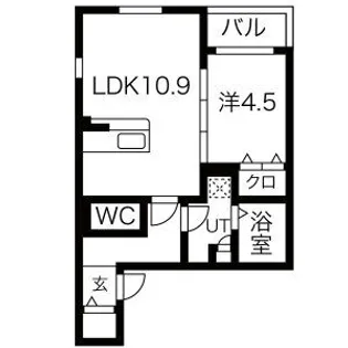 グランフォーレ大金【3階】の間取り