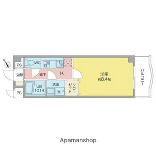 1Kの間取り画像