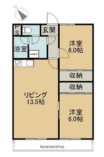 サリテールモリ【5-C号室】の間取り
