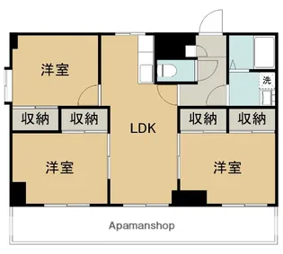 サリテールモリ【7-A号室】の間取り