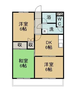 清水ヶ丘ハイツ【301号室】の間取り