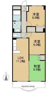 サプリーム新舞子【4階】の間取り