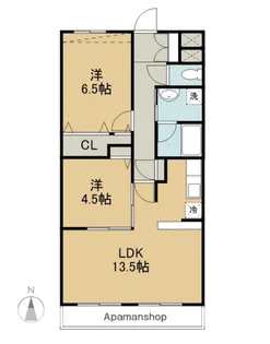 クリスタルスクエア【203号室】の間取り