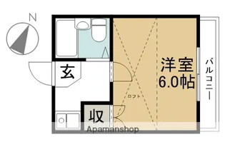 アルカディア【107号室】の間取り