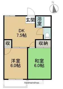 新美ハイツ【203号室】の間取り