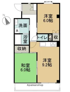 グレイス鬼頭【301号室】の間取り