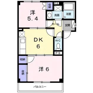 ドリームキャッスル【2階】の間取り
