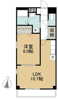 プリミエール里の前【301号室】の間取り