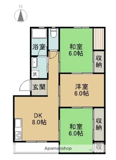 メゾン新美【302号室】の間取り