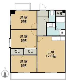 カサ・フェリス Ⅲ【304号室】の間取り